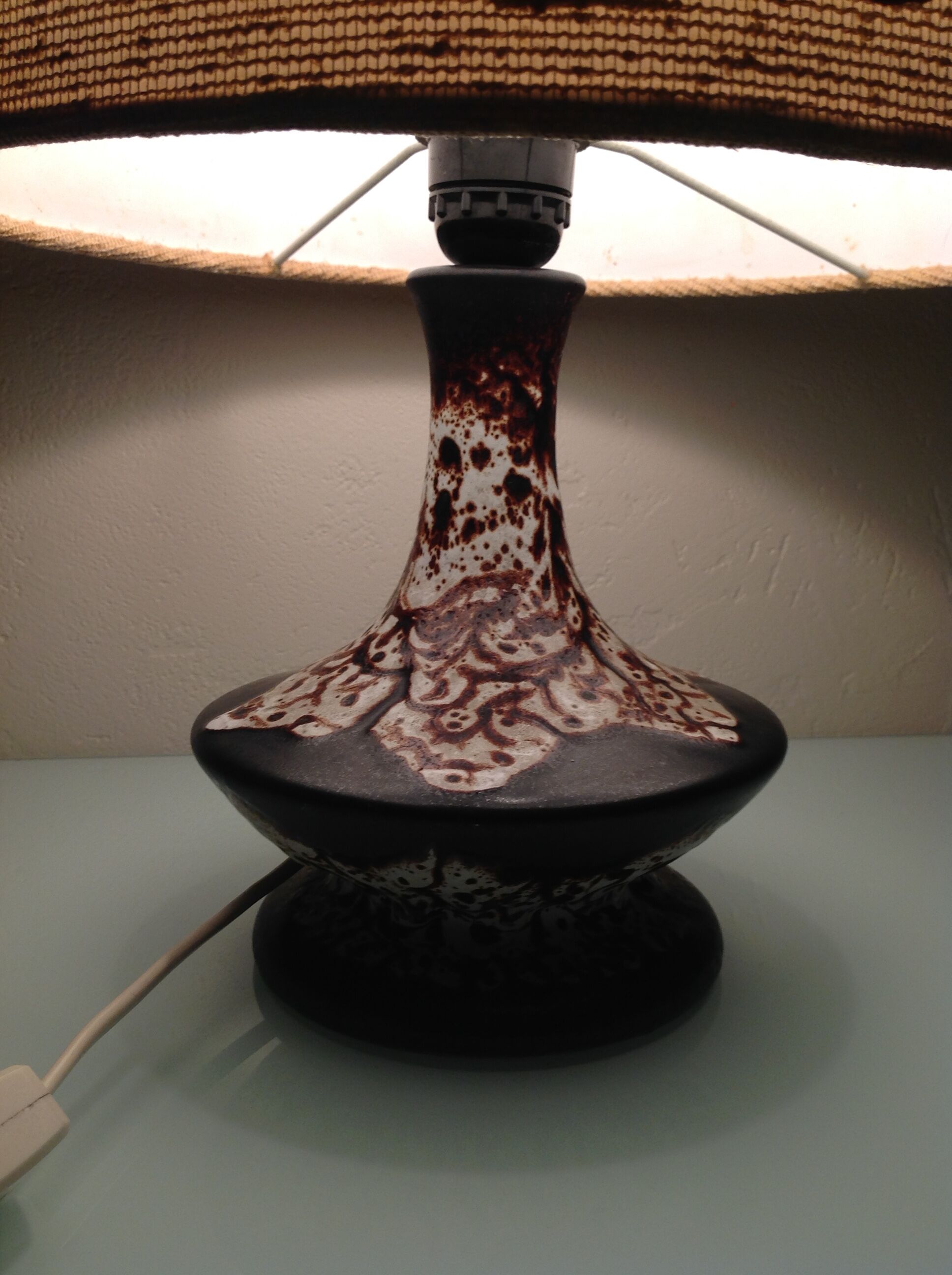 Lamp vintage ceramic 70s