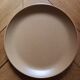 Set of 6 beige stoneware plates