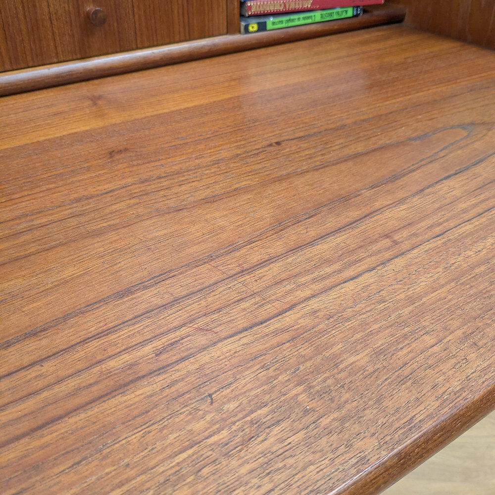 Vintage Danish teak secretary, 1960s.