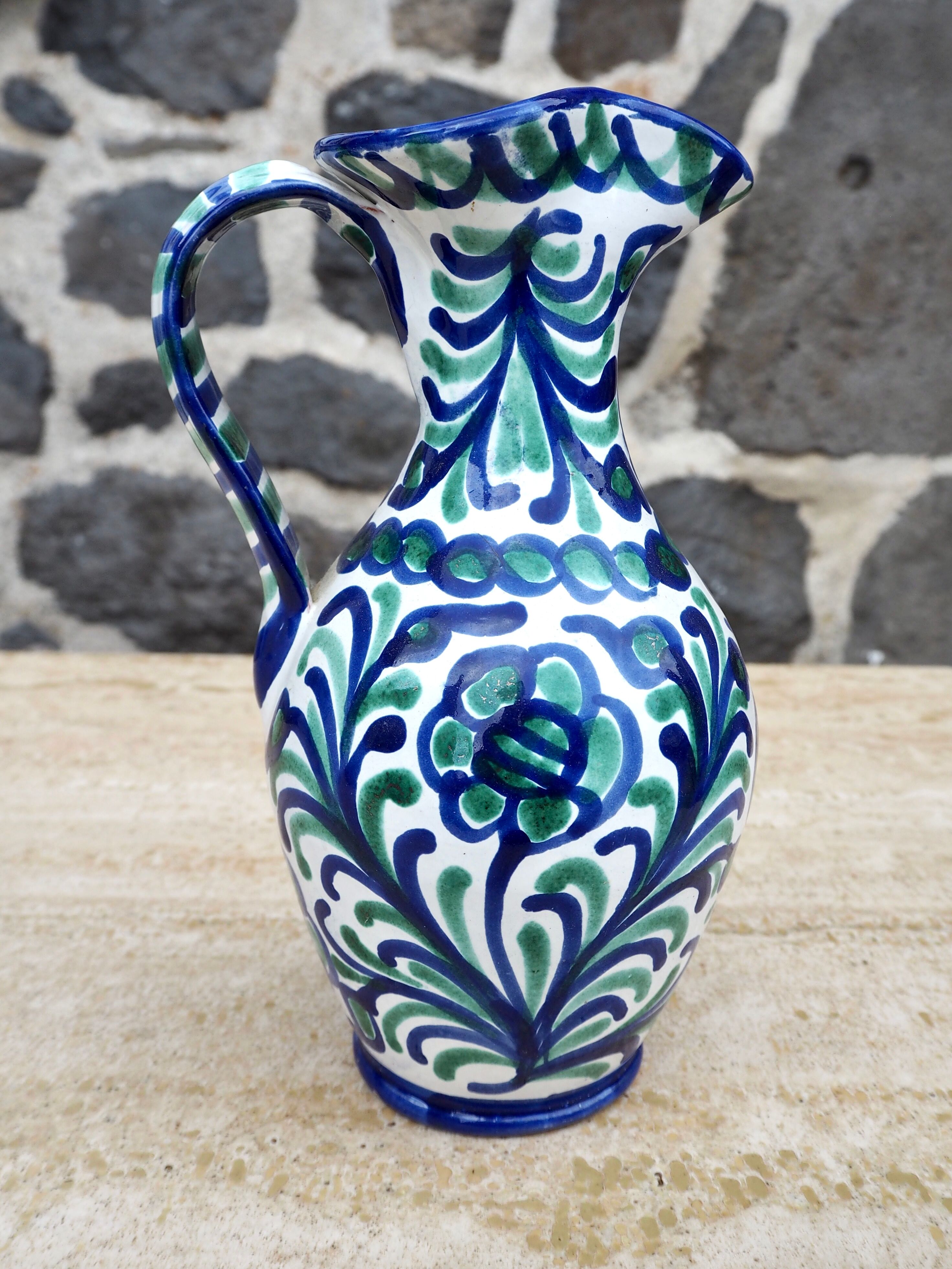 Spanish ceramic pitcher, 1970s