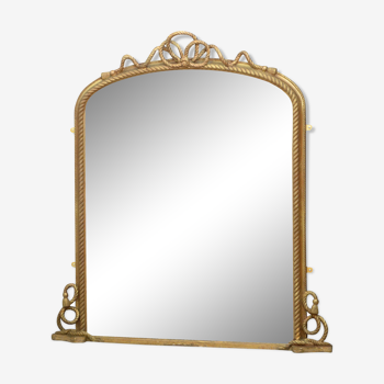 Victorian gilded wall mirror - 143x132cm