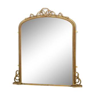 Victorian gilded wall mirror - 143x132cm