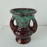 Vase vintage en céramique émaillée