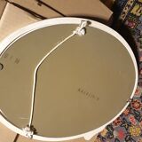 Oval cast iron mirror