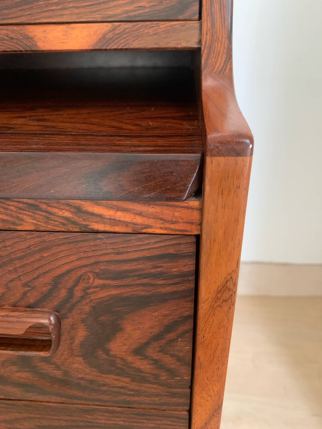 Scandinavian rosewood secretary desk by Arne Wahl Iversen