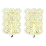 Pair Of Mid Century Bubble Glass Wall Lights - H. Tynell for Limburg, 1960s