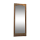 Beveled mirror solid wood door frame carved air-gummed