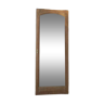 Beveled mirror solid wood door frame carved air-gummed