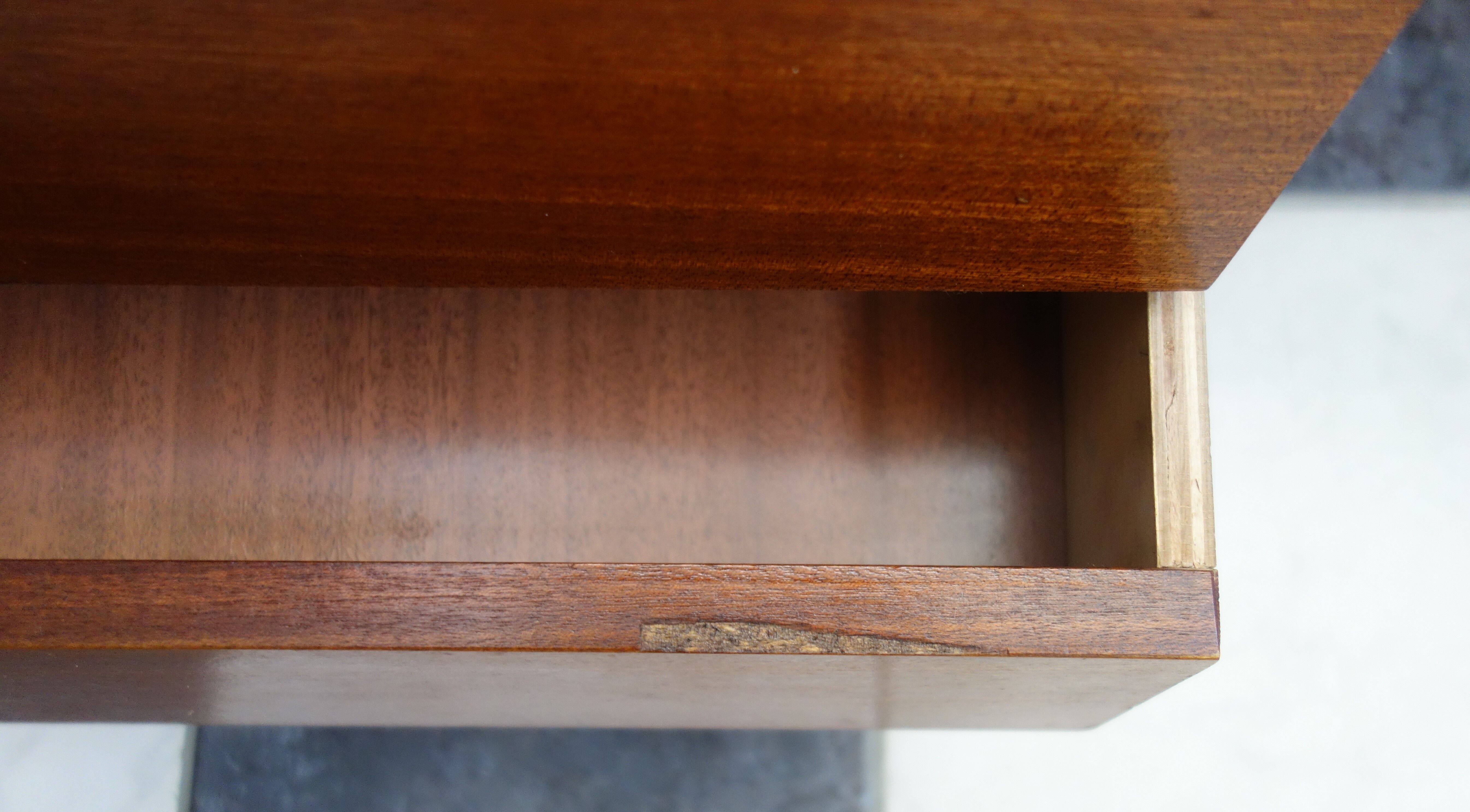 Scandinavian style wood desk 1960s