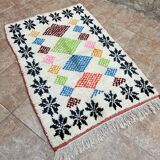 Moroccan Berber Rug Costum - Moroccan Wool Rug - New Azilal Rug - Beni Ouarain Style