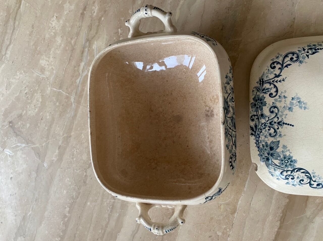 Soup bowl in iron earth HB boulenger