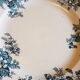 Round dish in earthenware decor Marie Louise