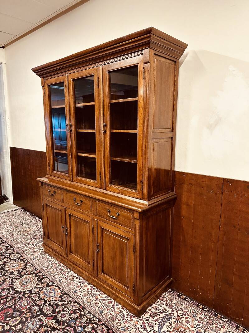 English Classic Eichholtz Bookcase Buffet Cabinet