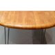 Table haute ou bureau teck et métal scandinave