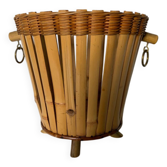 Rattan plant pot cover