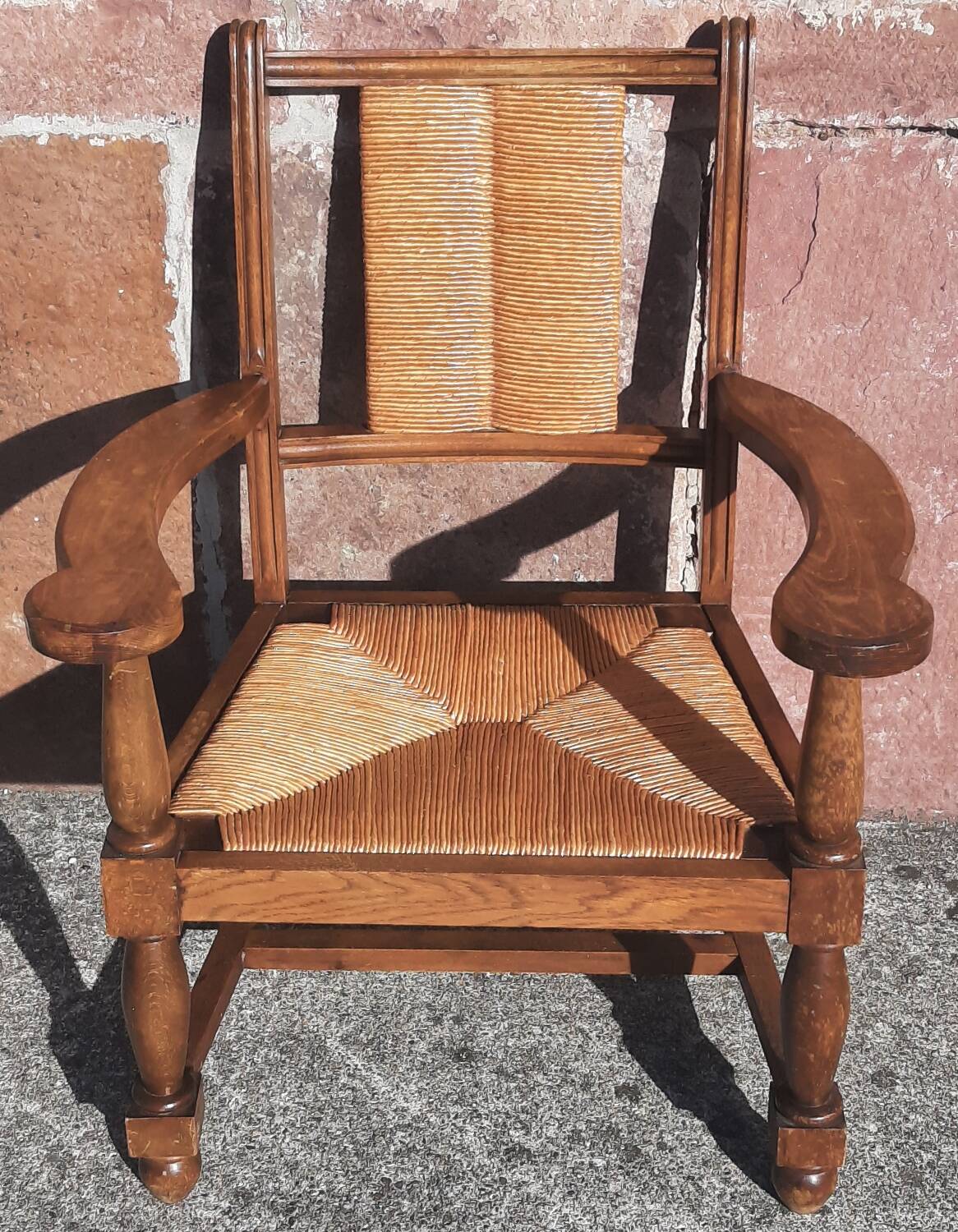 Straw chair (seat and backrest)