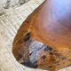 Table basse années 50 plateau bois exotique XXL