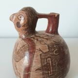 Peruvian stirrup vase with terracotta spout