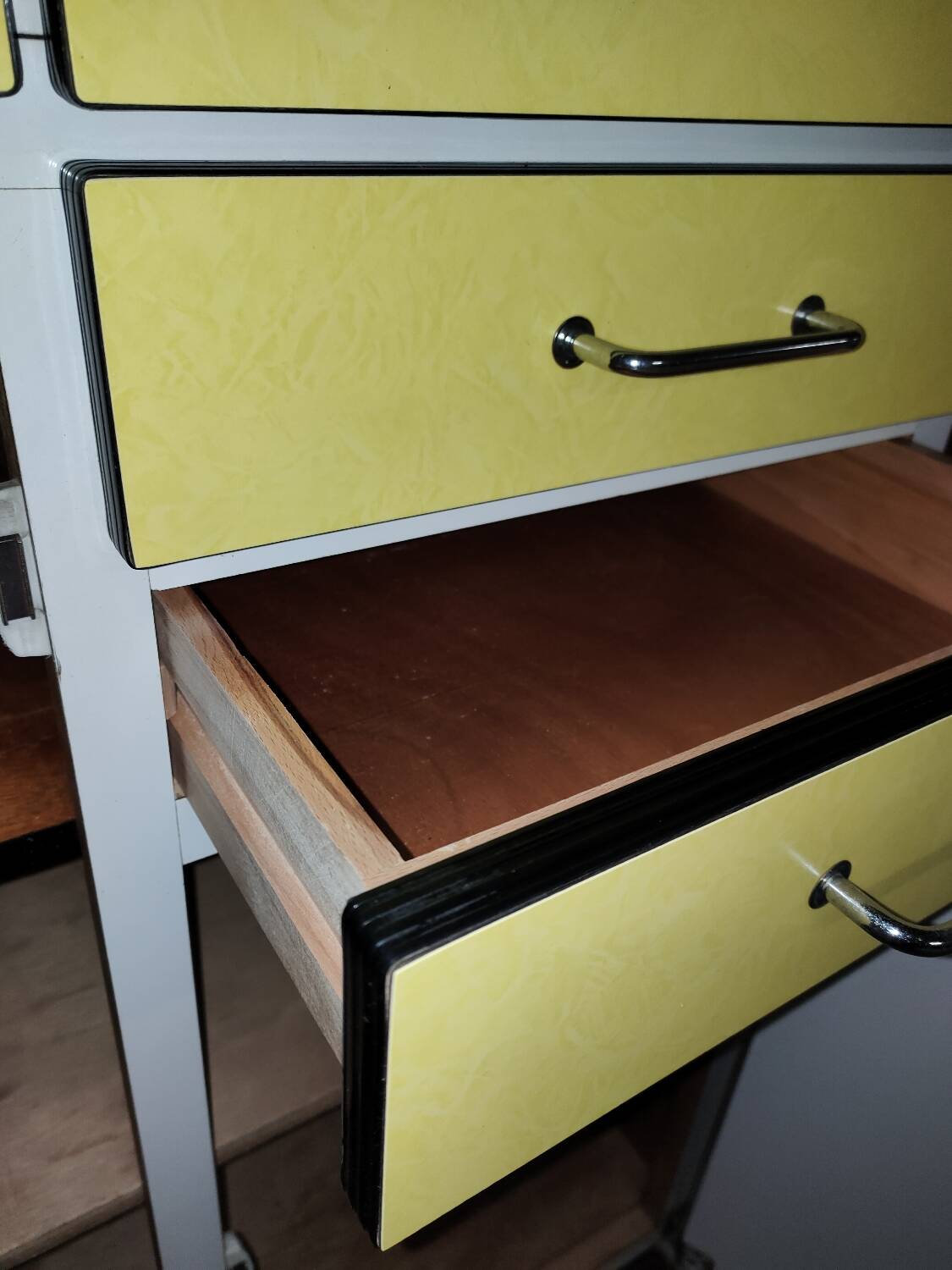 Vintage formica kitchen cabinet 1963