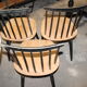 Table ronde en marbre et ses chaises