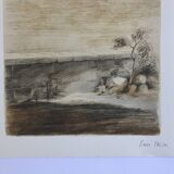 Pierre skira, a lock, 1978. original lithograph signed in pencil.