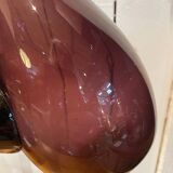 Plum colored glass pitcher