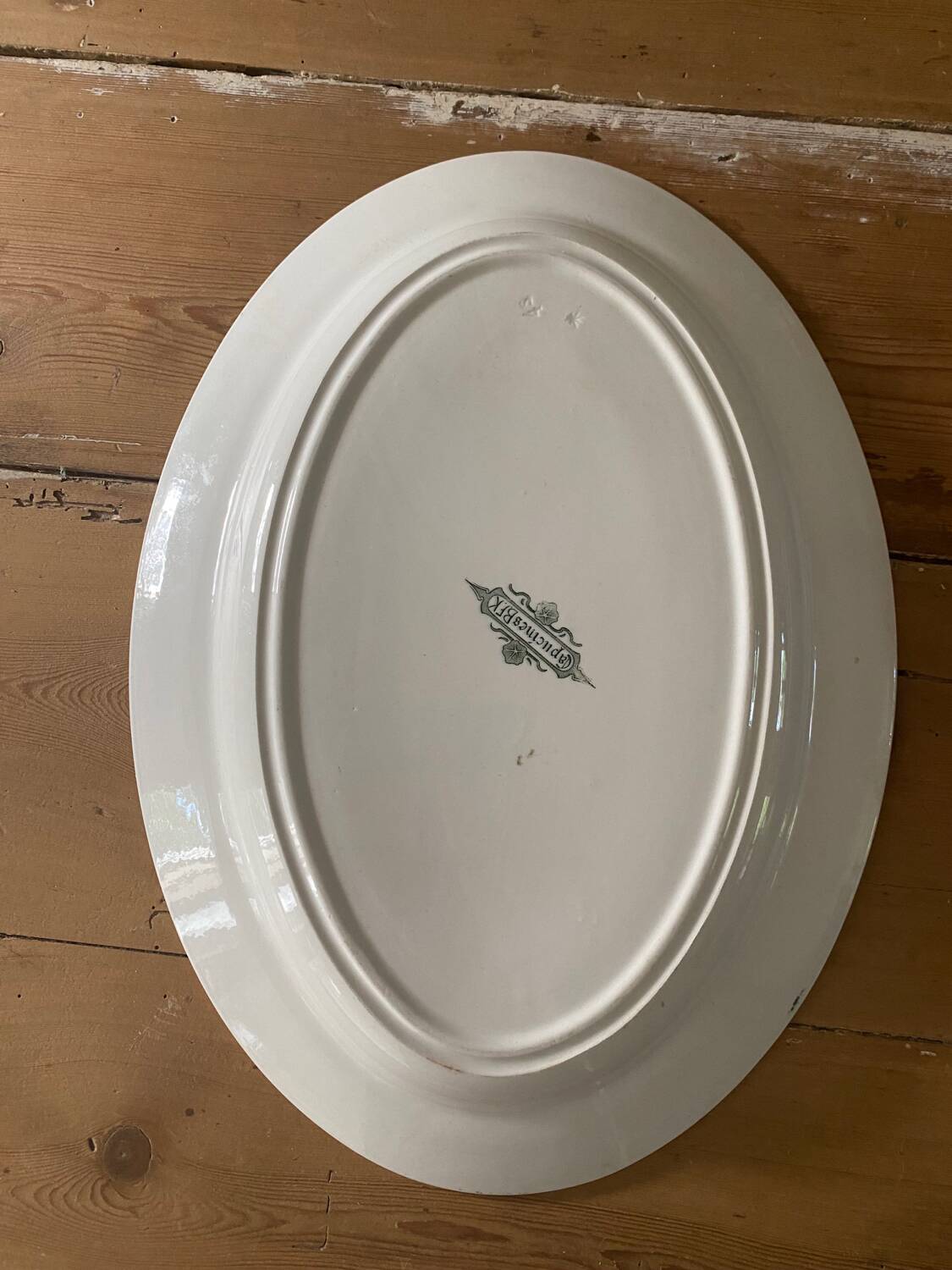 BFK Boch Frères Keramis oval dish, Capucines model, large model