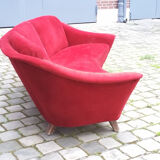 Arc years 50/60 Curved Arc styl Italian sofa