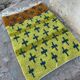 Handmade natural wool rug size 100/200 cm