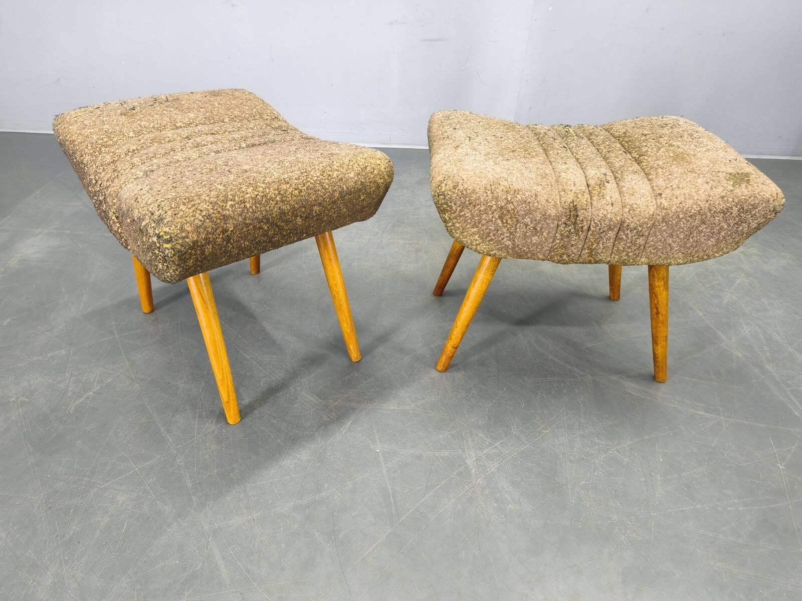 Pair of Czech Mid Century Stools, 1960s