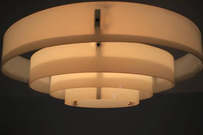 Midcentury Industrial Pendant / Up to 20 Pieces, 1970s