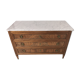 Commode en acajou plateau marbre blanc