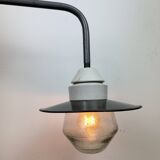 Industrial Factory Wall Light with Enamel Shade, 1960s