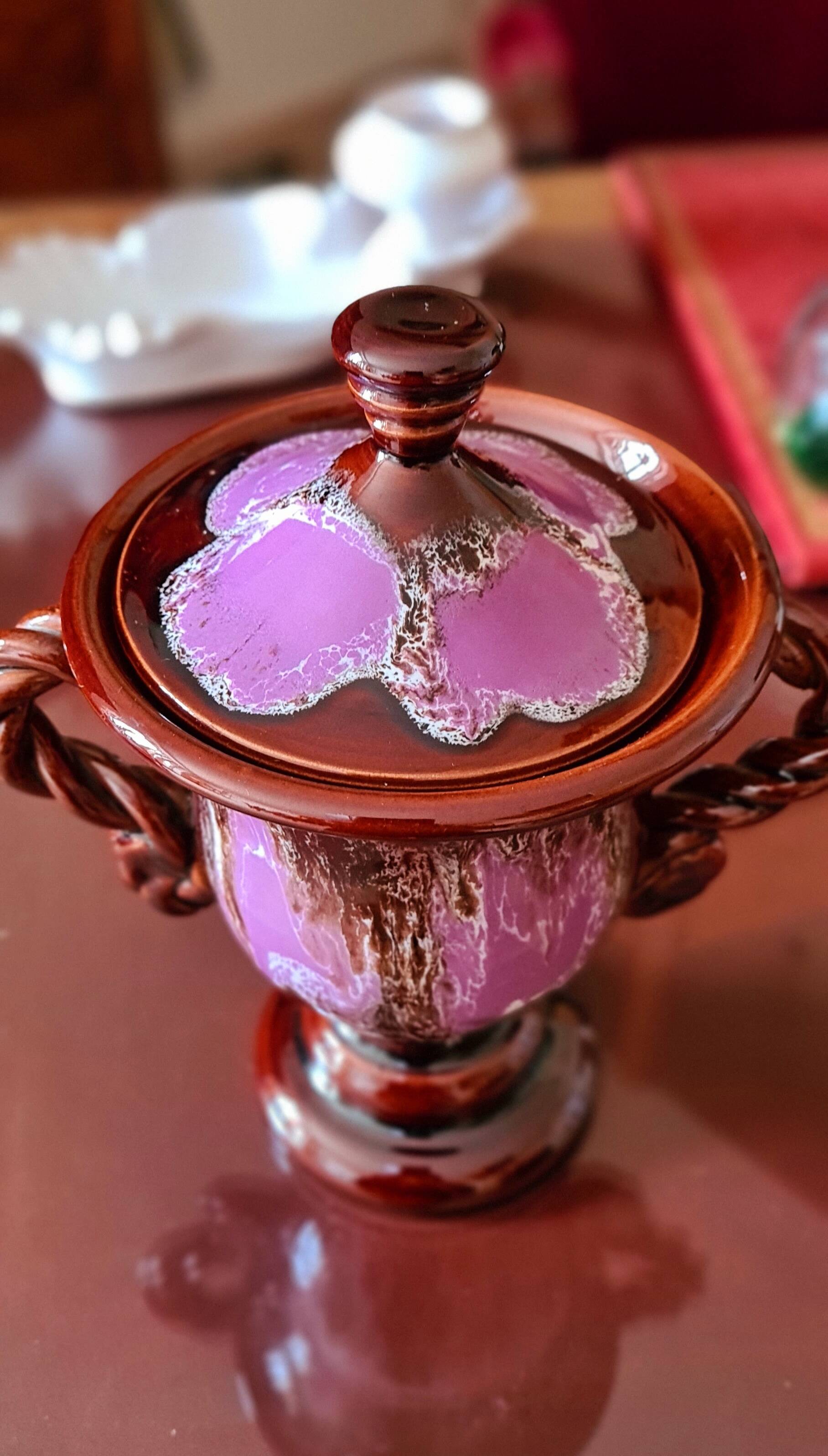 Very pretty pot with Vallauris lid