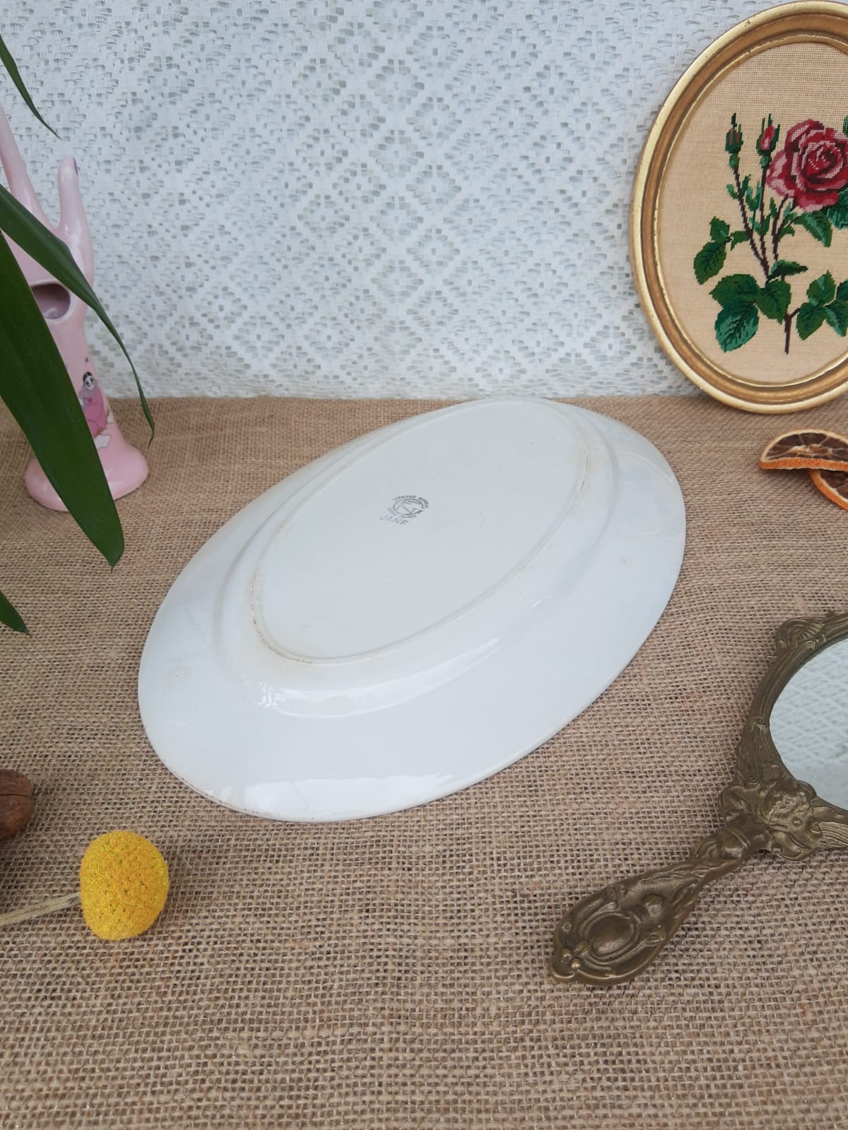 Serving dish Faiencerie new Givors France Jane