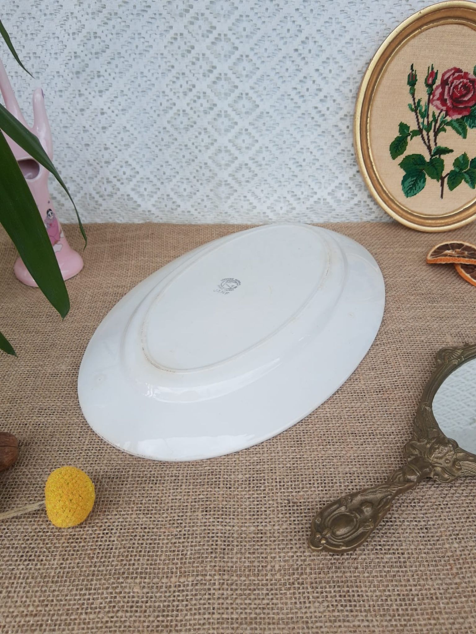 Serving dish Faiencerie new Givors France Jane