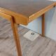 Table extensible en ronce de noyer, Vintage Tchèque 1960s