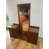 Dressing table - Walnut veneer entryway cabinet, 1940