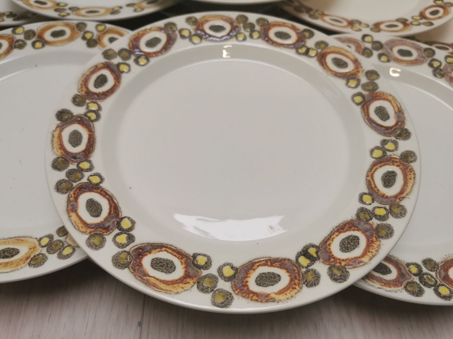 Dessert asiattes vintage set of 12 Royal Coppennagen "nucella"