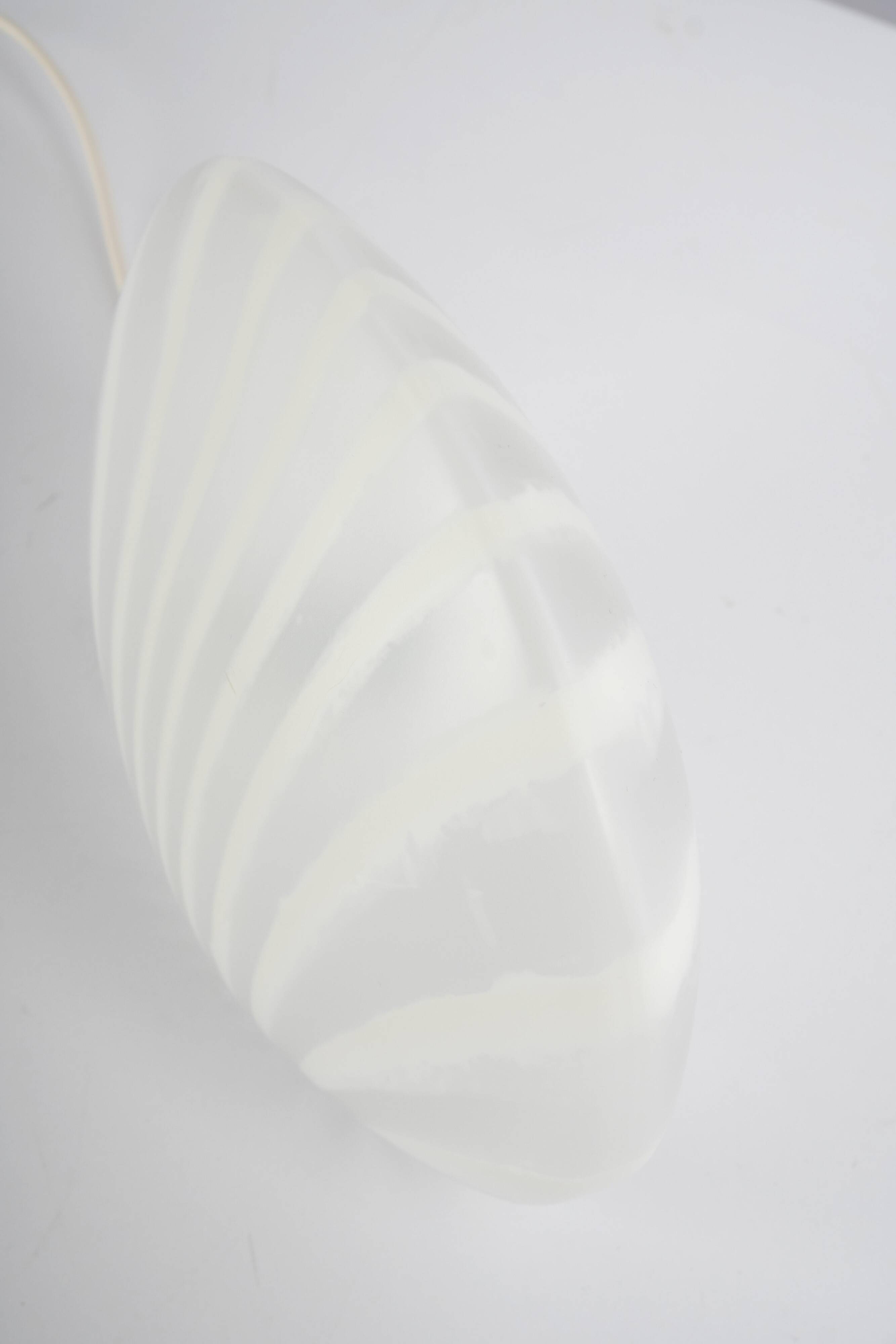 lampe de table en verre motif zèbre Peill & Putzler, Allemagne, années 1970