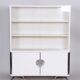 Bauhaus White Chrome-Plated Steel & Lacquered Wood Cabinet attributed to Vichr, 1930s