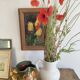 Enamelled earthenware pitcher, Danish style