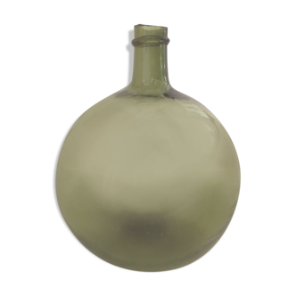 Old green demi-john about 5L