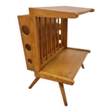 Vintage Dutch design side table magazine rack