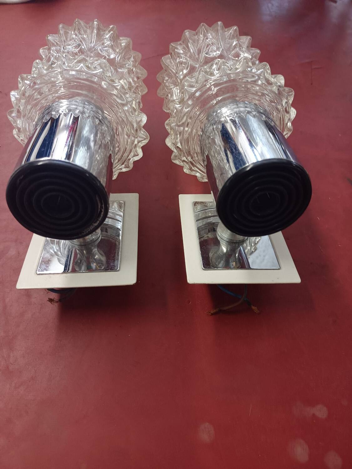 Pair of wall lights from the 1970s