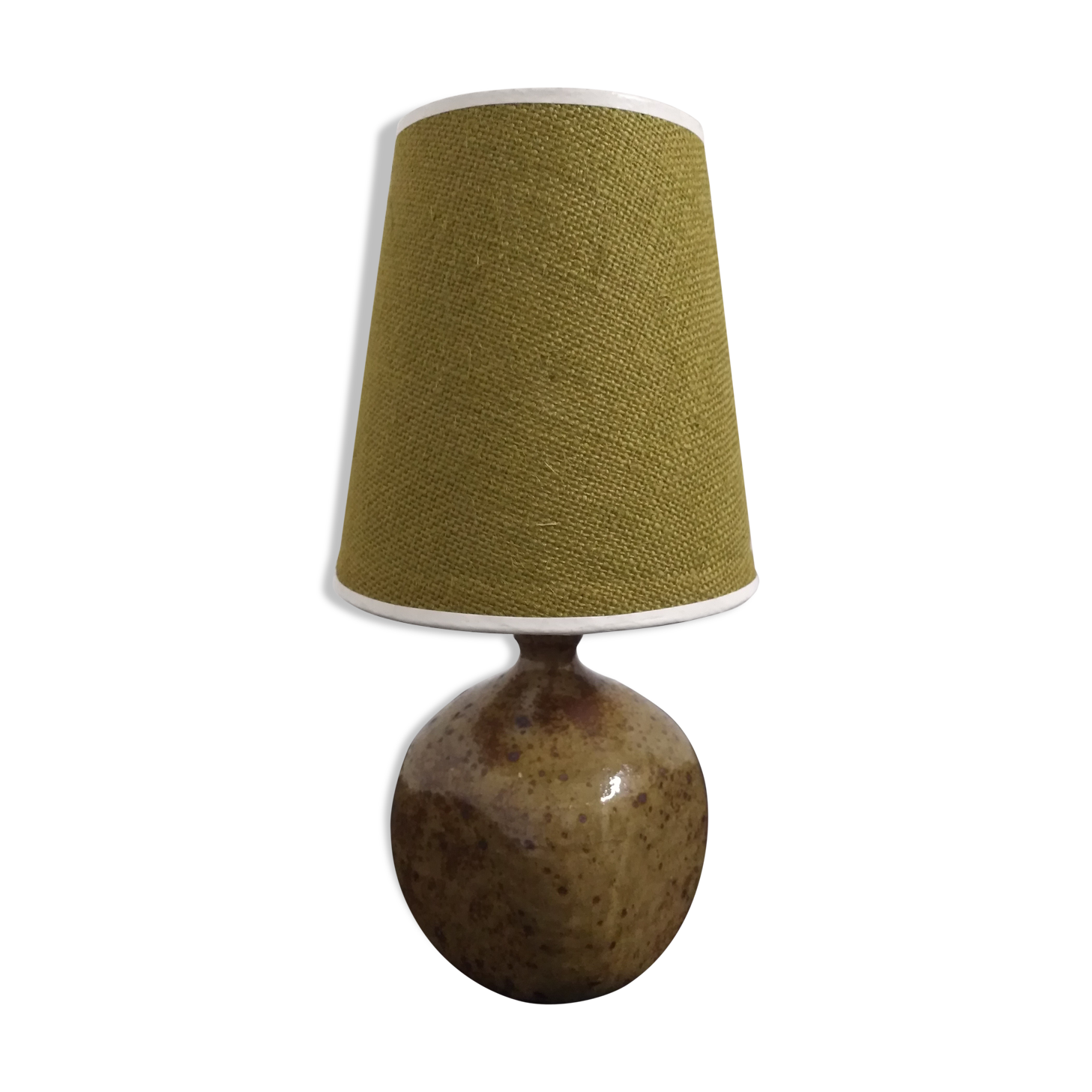 60s/70s sandstone bedside lamp