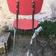 50s red-red formica Roc chair
