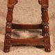 early 17th century oak high stool