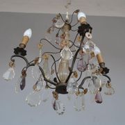 Lustre pampilles époque début XXème 6 feux