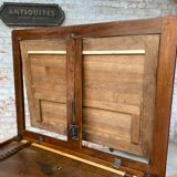 Mahogany desk table with system in la tronchin xix eme century